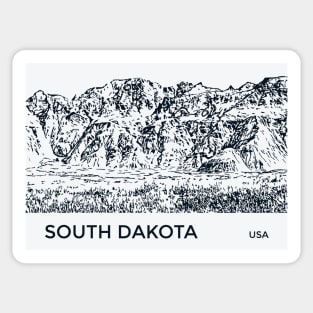 South Dakota USA Sticker